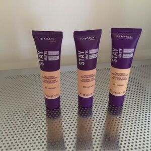 Set of Three Rimmel London Stay Matte Mousse Foundation - Light Ivory Trio
